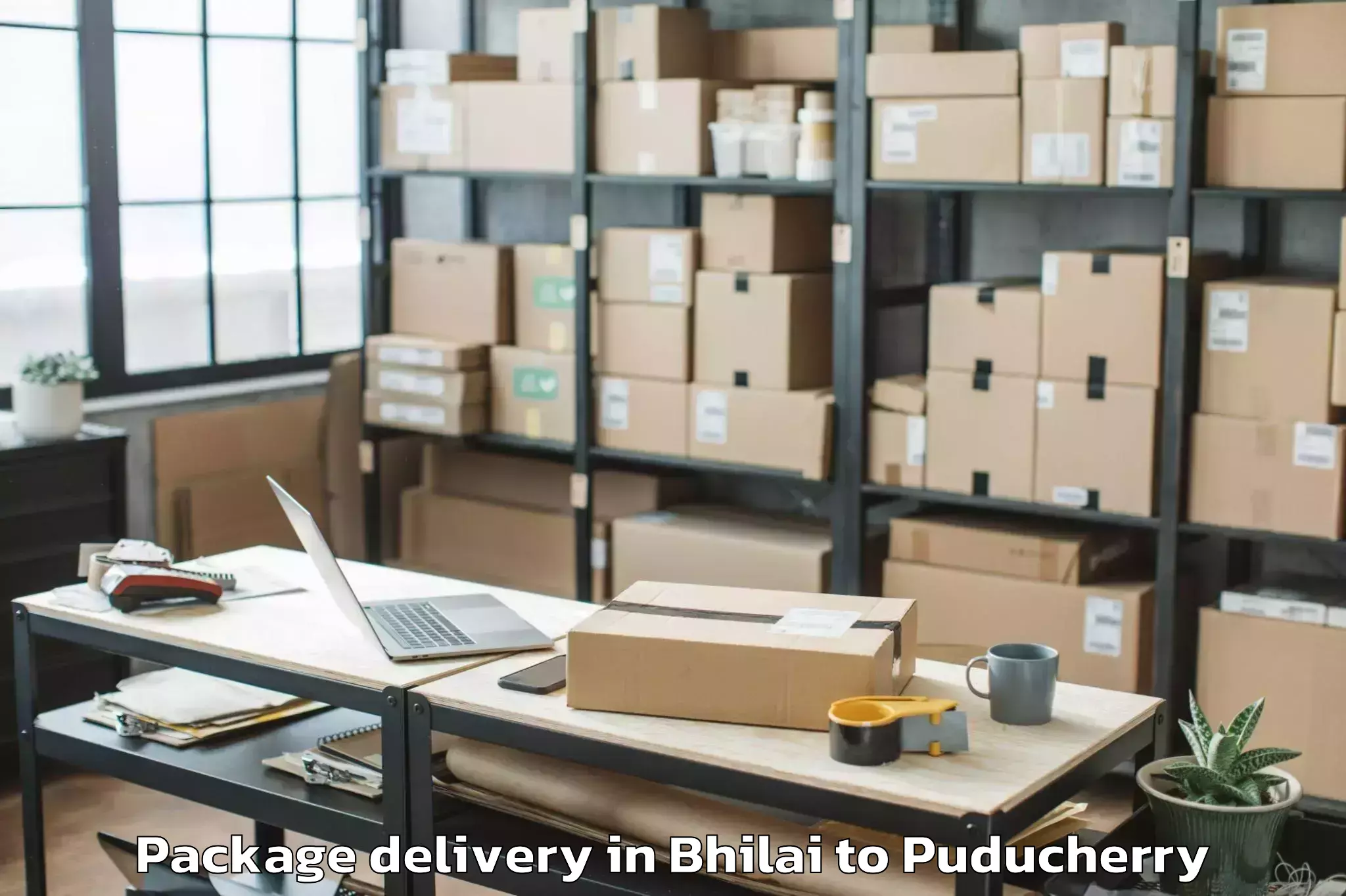 Trusted Bhilai to Mahe Package Delivery